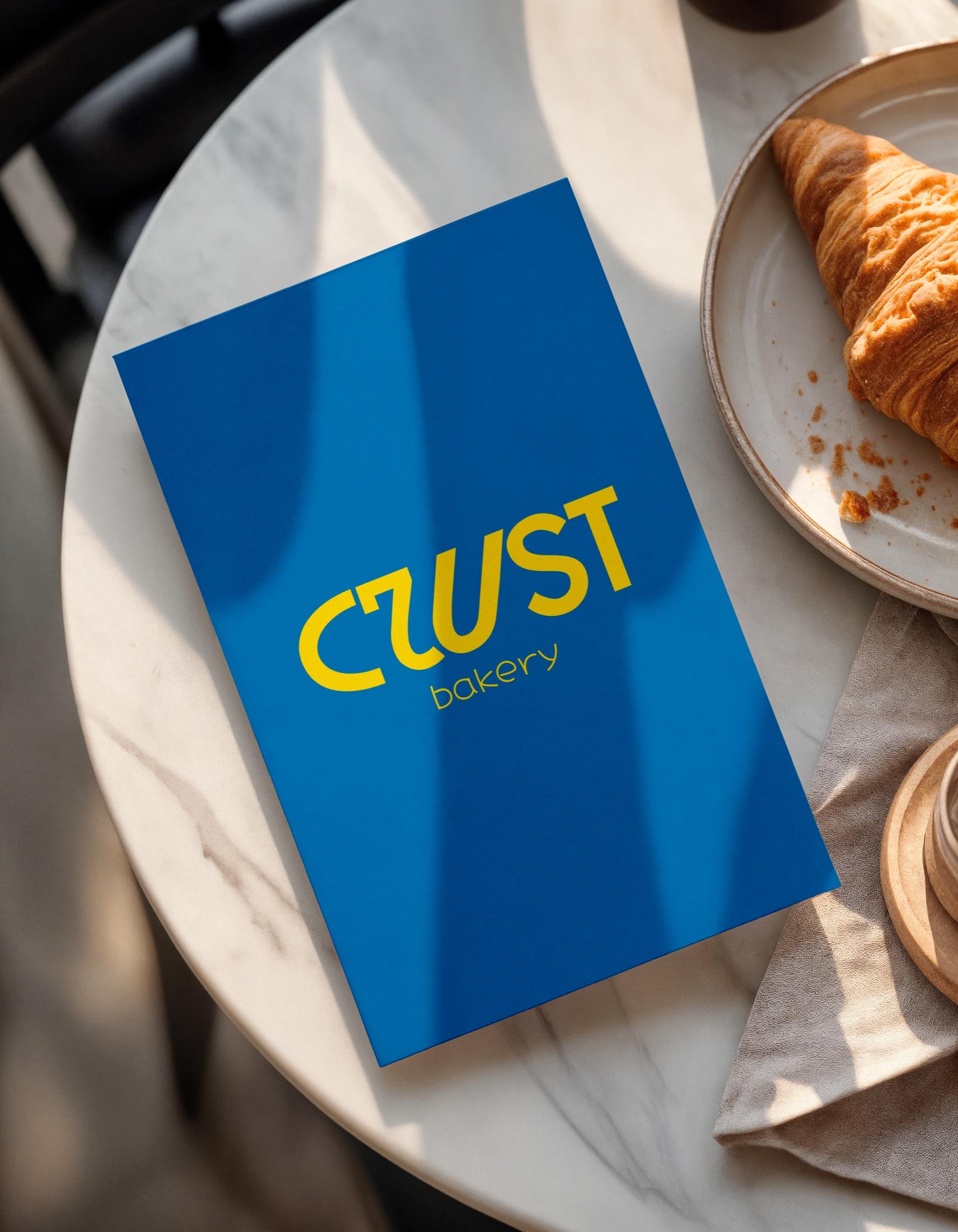 CRUST BAKERY — синяя графика и упаковка