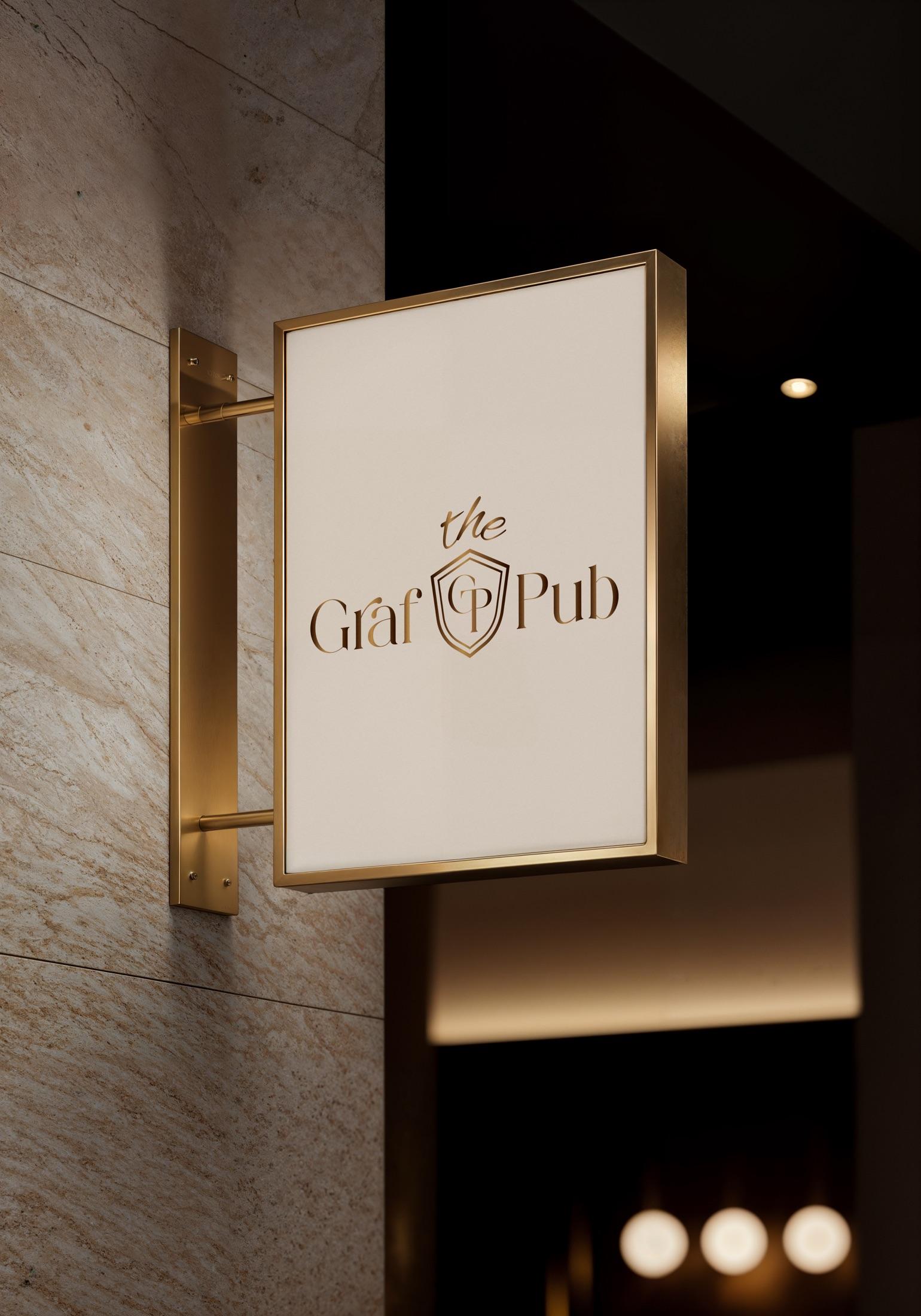 The Graf Pub — типографика и знак