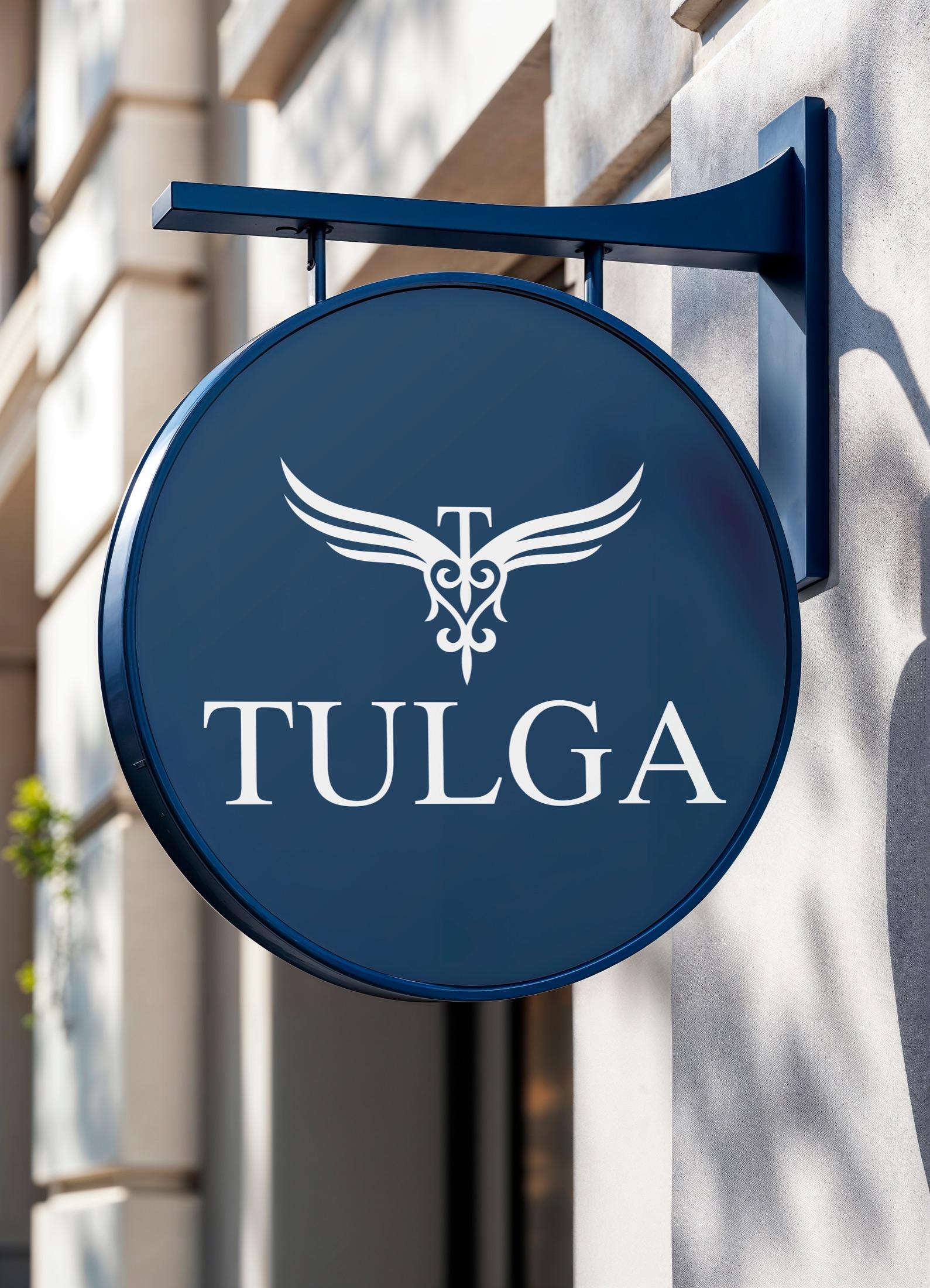 TULGA — знак-крыло с орнаментом