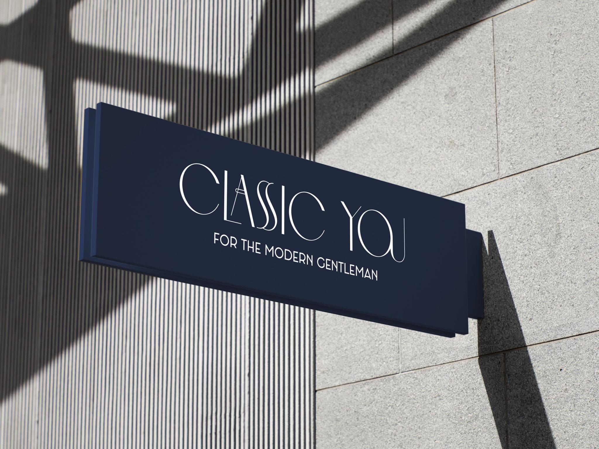 CLASSIC YOU — уличная вывеска