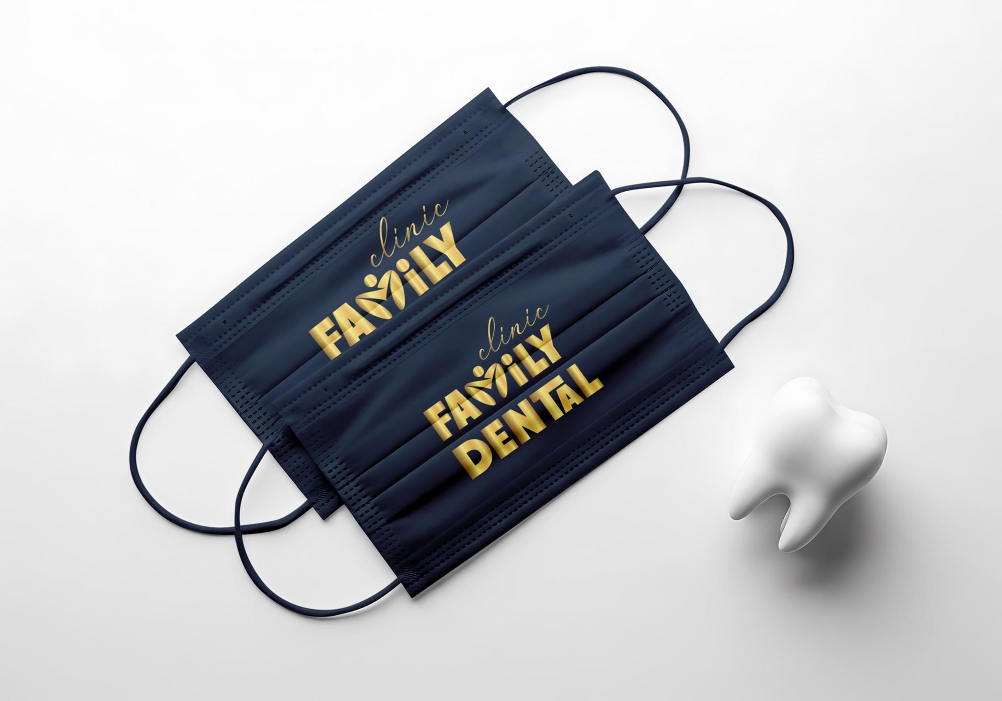 Family Dental — брендинг на масках